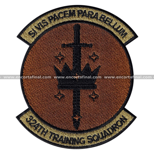 Parche United States Air Forces - 324th Training Squadron - Si Vis Pacem Para Belium