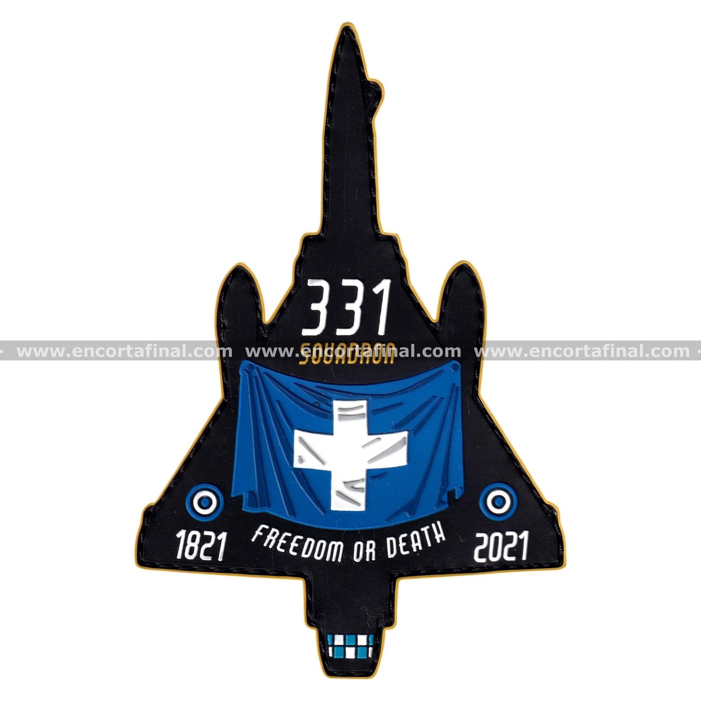 Parche Hellenic Air Force - 331 Squadron - Freedom or Death - 1821-2021