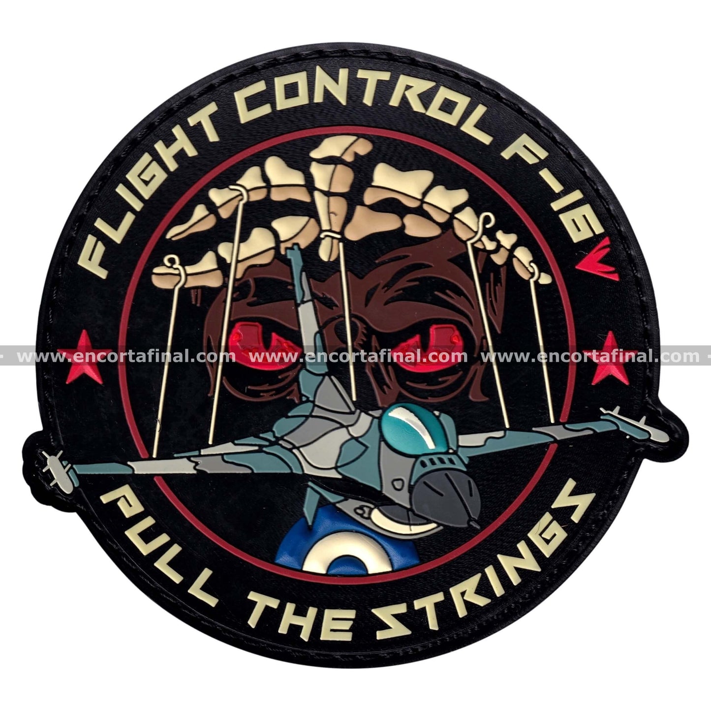 Parche Hellenic Air Force - Pull The Strings - Lockheed Martin F-16 Fighting Falcon