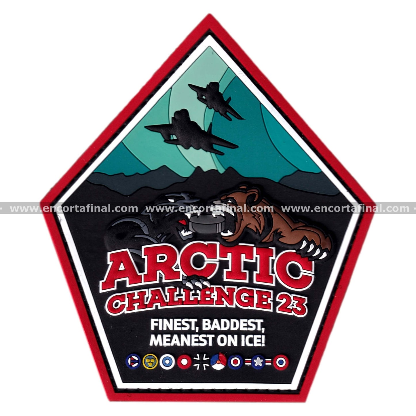 Royal Air Force (RAF) Patch - Arctic Challenge 23 - Finest, Baddest. Meanest on Ice!