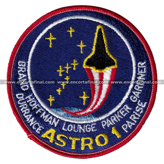 NASA Patch - Astro 1 - Brand Hoffman Lounge Parker Gardner Durrance Parise
