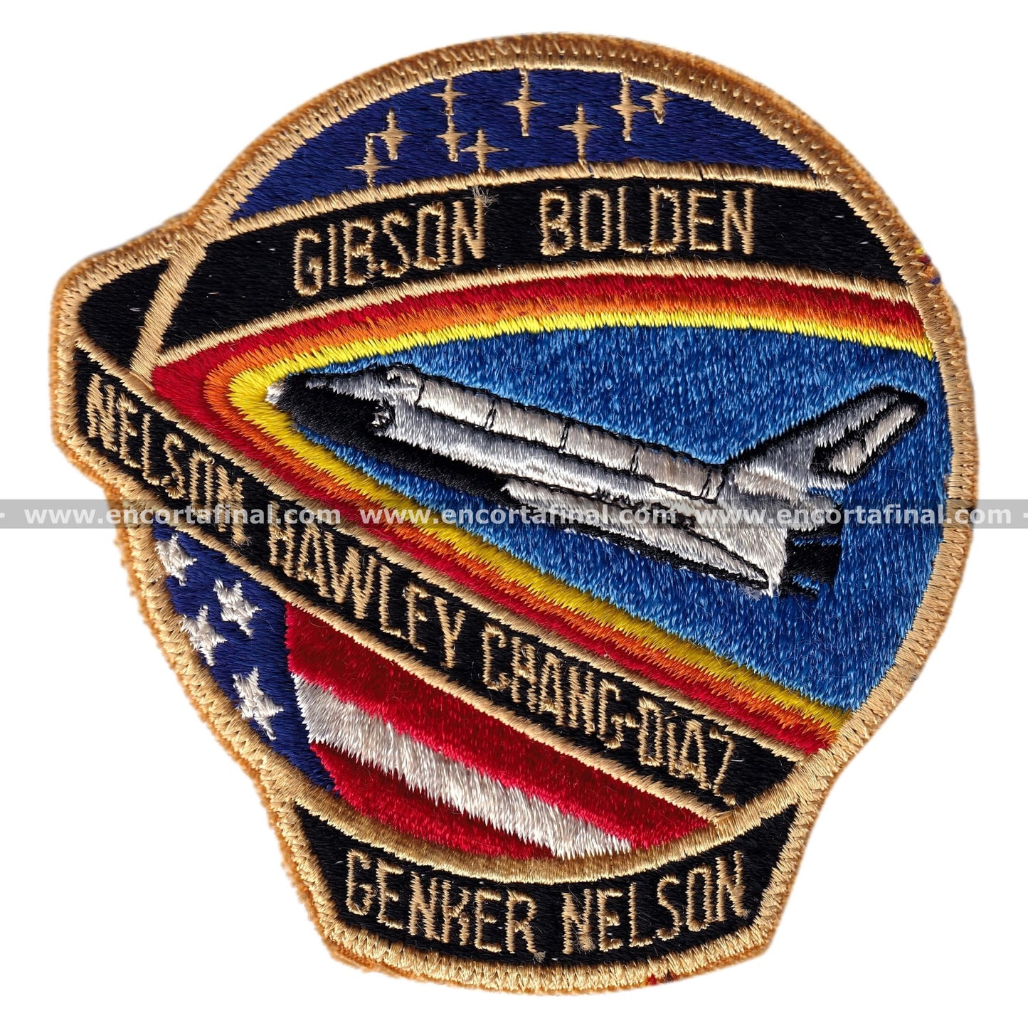 NASA Patch - Gibson Bolden - Nelson Hawley Chang-Díaz - Cenker Nelson