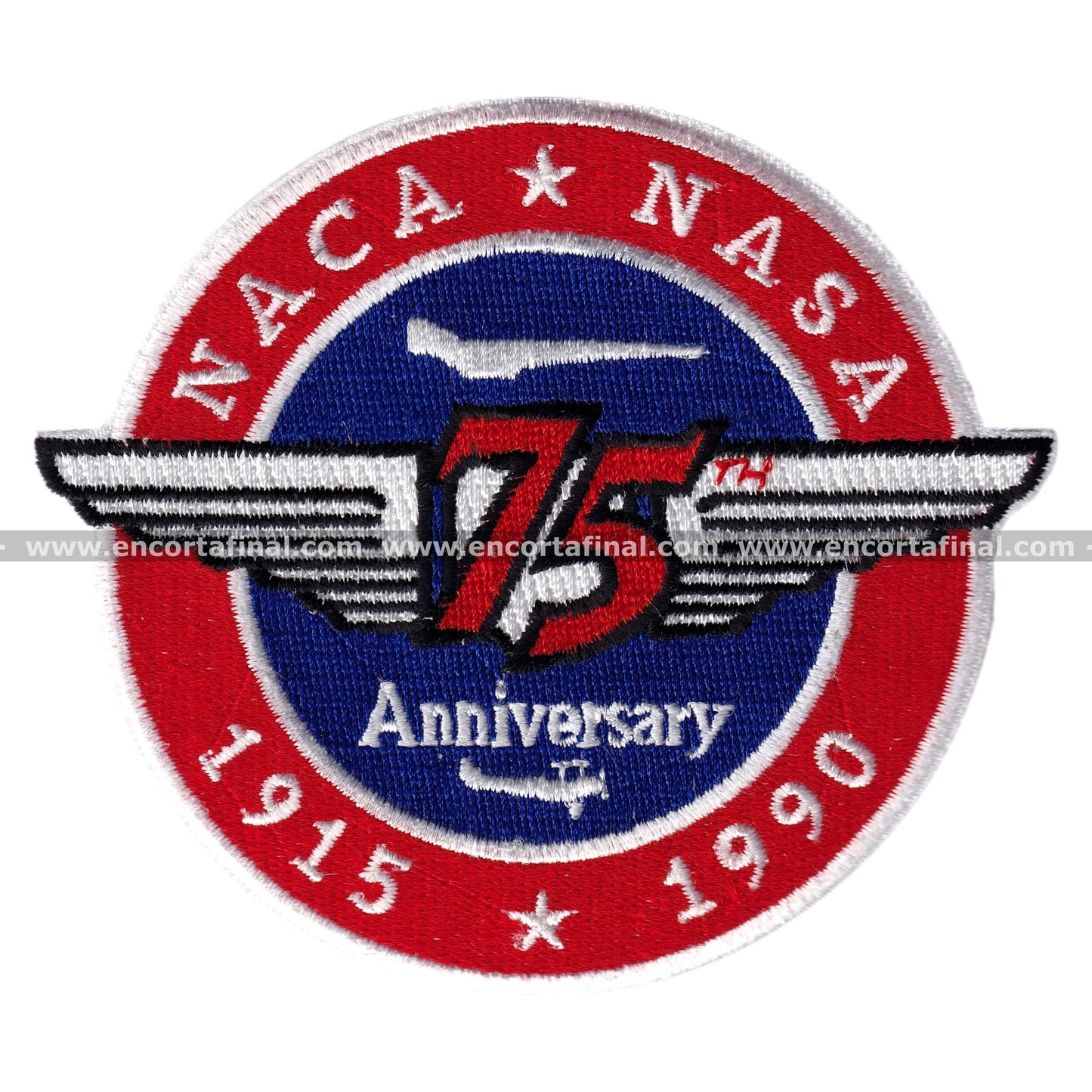NASA Patch - 75 Anniversary - NACA NASA - 1915-1990