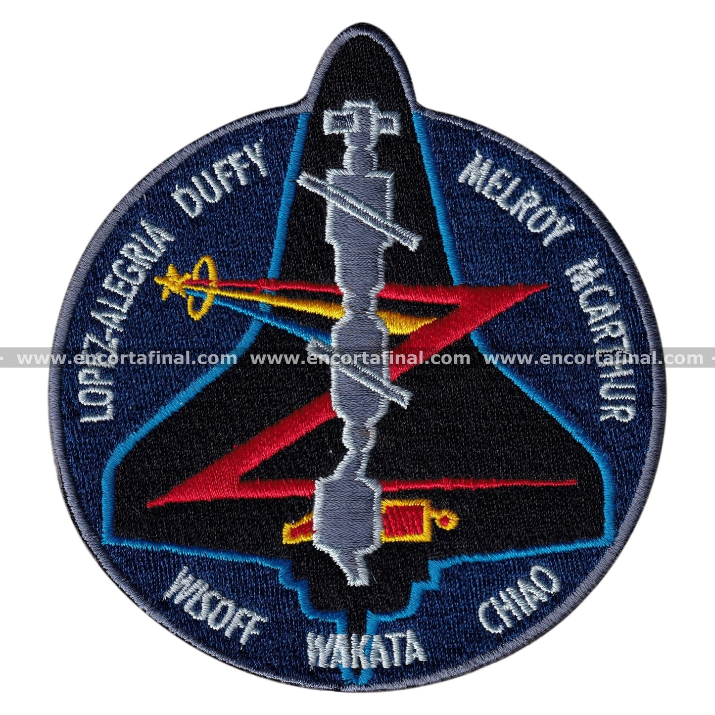 NASA Patch - Lopez-Alegria Duffy Nelroy McArthur Wisoff Wakata Chiao