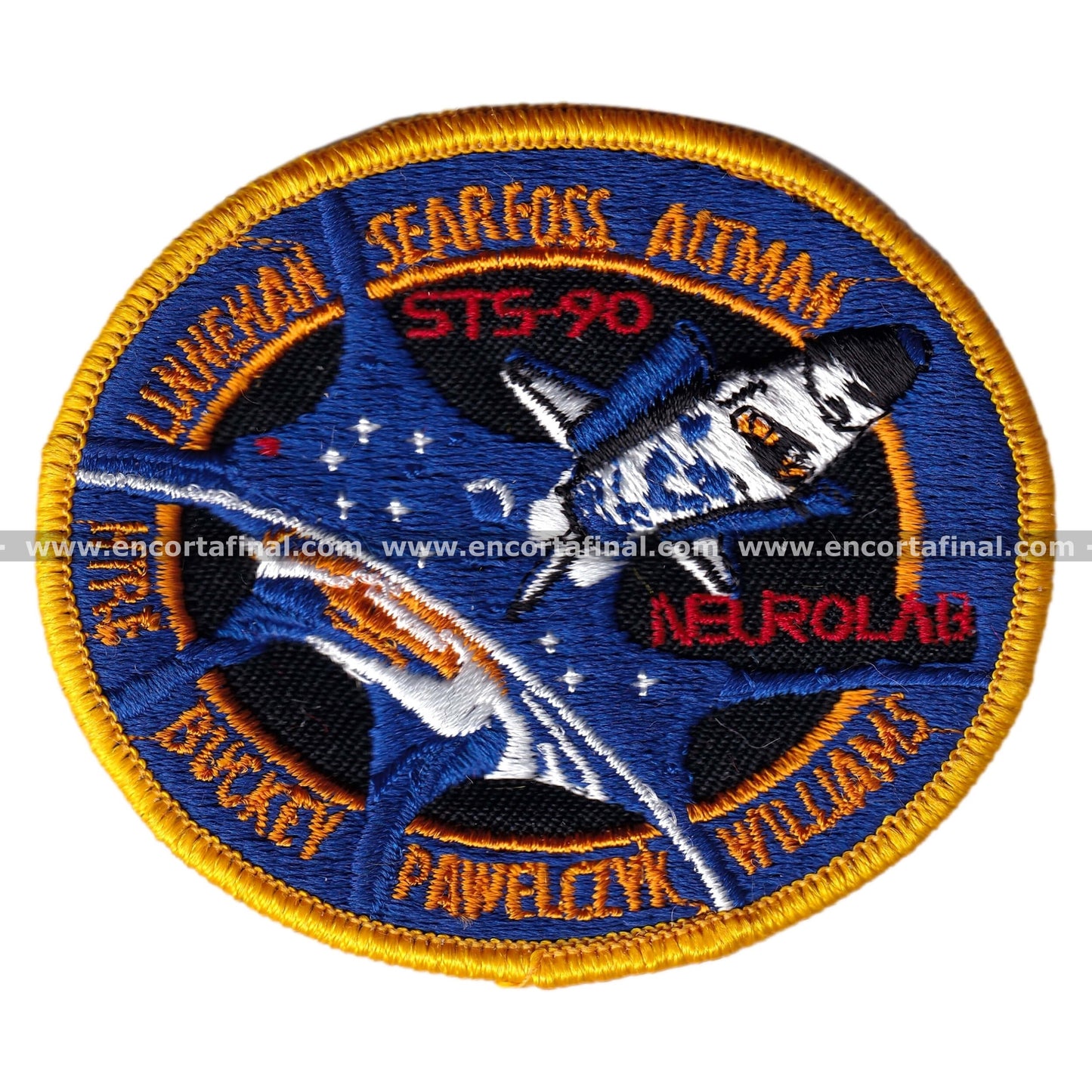 NASA Patch - Linnehan Searfoss Altman Hire Buckey Paweleczyk Williams