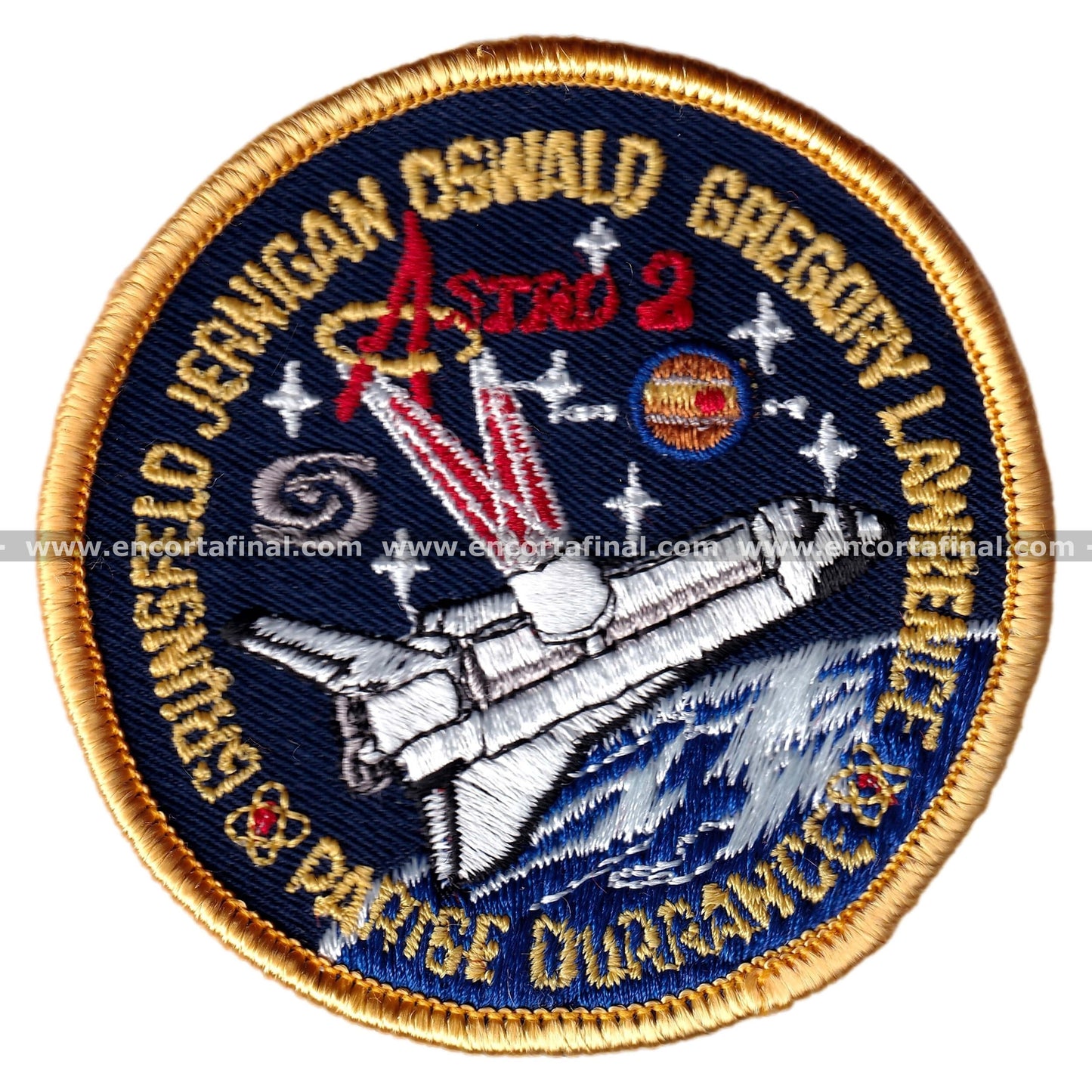 NASA Patch - Mission STS-67 - Astro 2 - Grunsfeld Jernigan Oswald Gregory Lawerence Parise Durrance