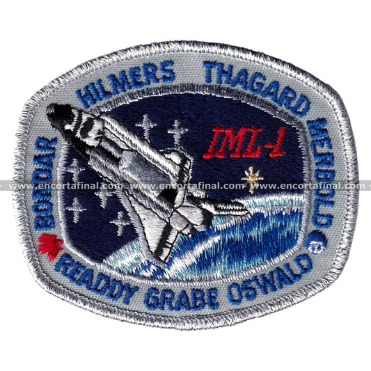 NASA Patch - Mission STS-42 - IML-1 - Bondar Hilmers - Thagard Merbold - Readdy Grabe Oswald
