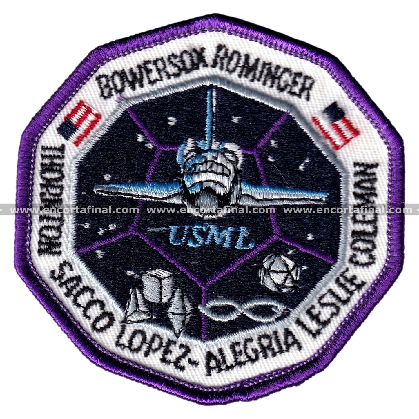 NASA Patch - Mission STS-73 - Bowersox Rominger - Thornton Sacco Lopez-Alegria Leslie Coleman