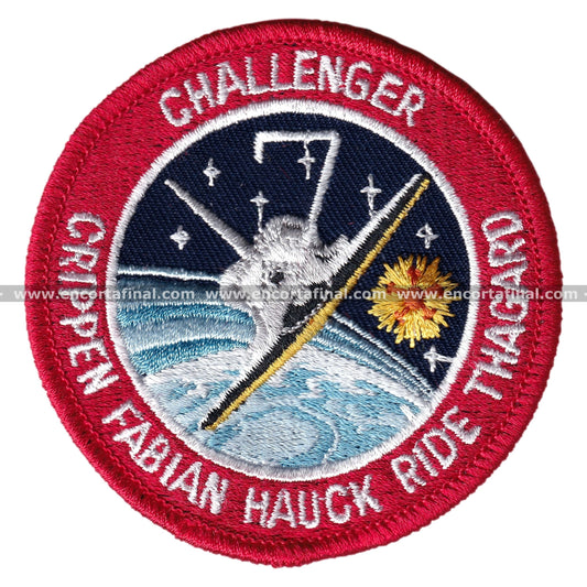 NASA Patch - Mission STS-7 - Challenger - Crippen Fabian Hauck Ride Thagard