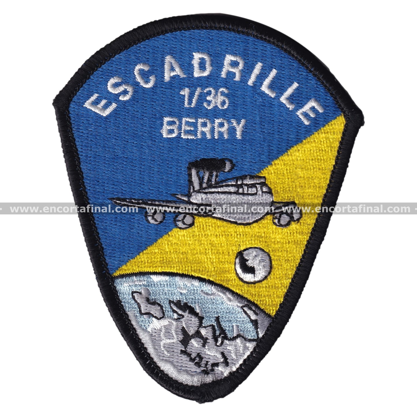 French Air Force Patch - Escadrille 1/36 BERRY - Boeing E-3 Sentry AWACS