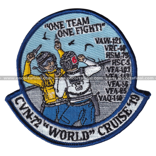 Parche United States Air Force - VAW-121 - One Team, One Fight - CVW-72 World Cruise 2019