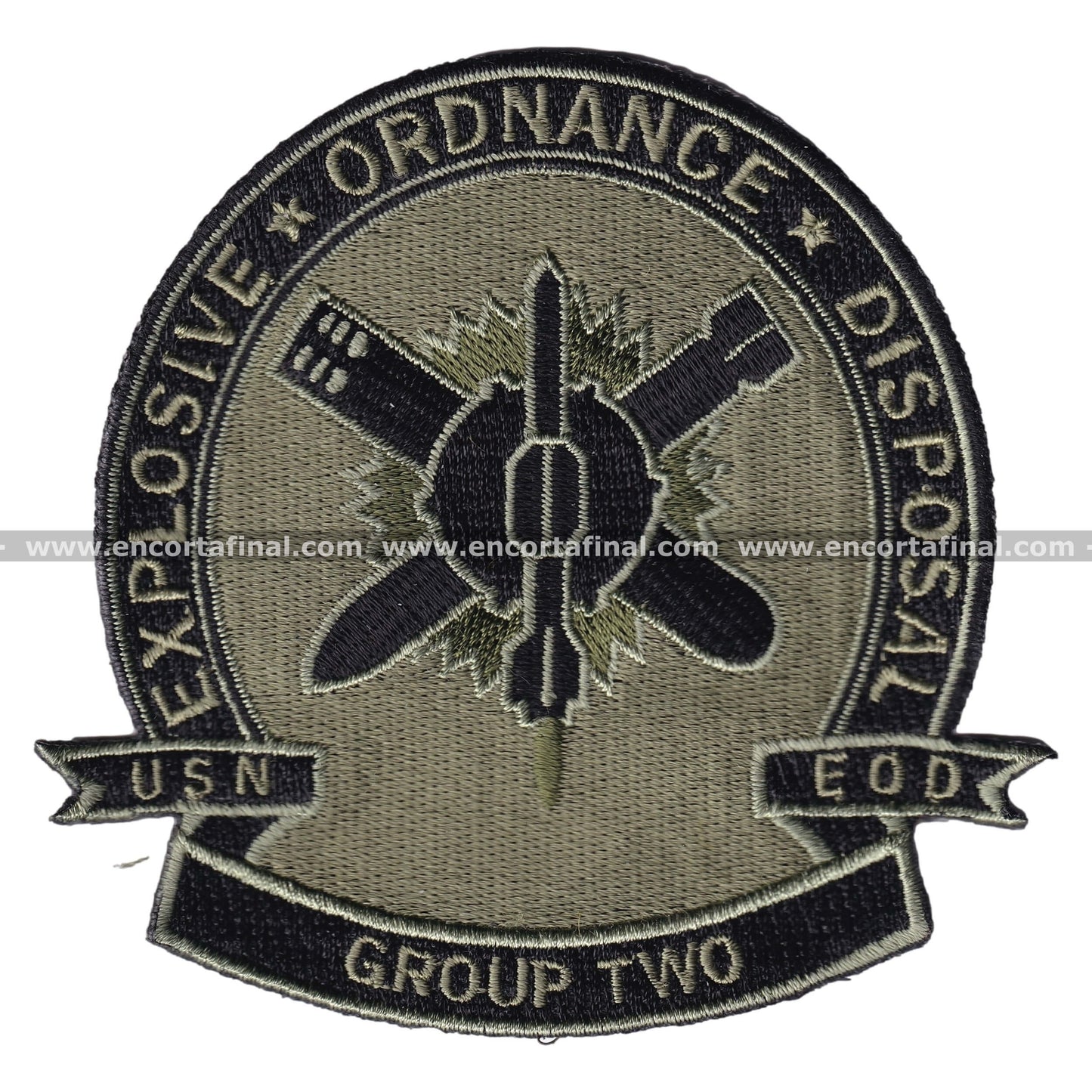 United States Marine Corps Patch - USN - EOD - Explosive Ordnance Disposal - Group Two