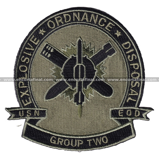 United States Marine Corps Patch - USN - EOD - Explosive Ordnance Disposal - Group Two