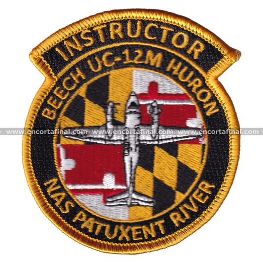 United States Patch - UC-12M - Instructor - Beech UC-12M Huron - NAS PATUXENT RIVER