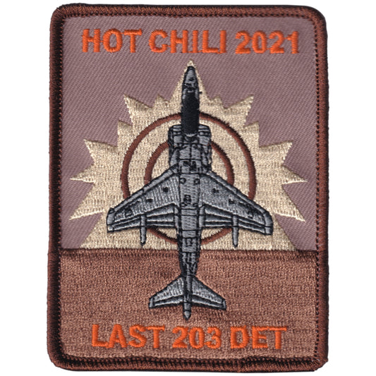 Parche United States Marine Corps - Hot Chili 2021 - Last 203 Det - McDonnell Douglas AV-8B Harrier II