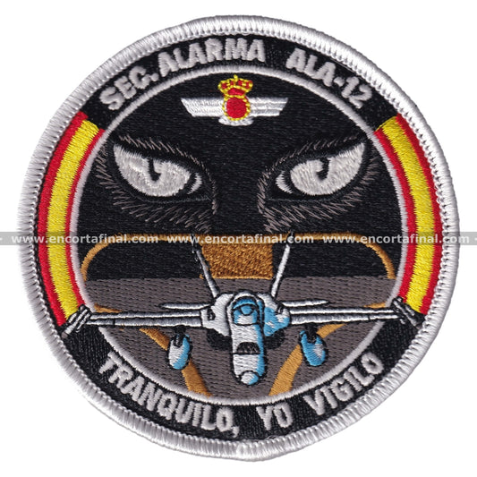 Parche Ala 12 - Sec. Alarma - Tranquilo Yo Vigilo - McDonell Douglas EF-18 Hornet