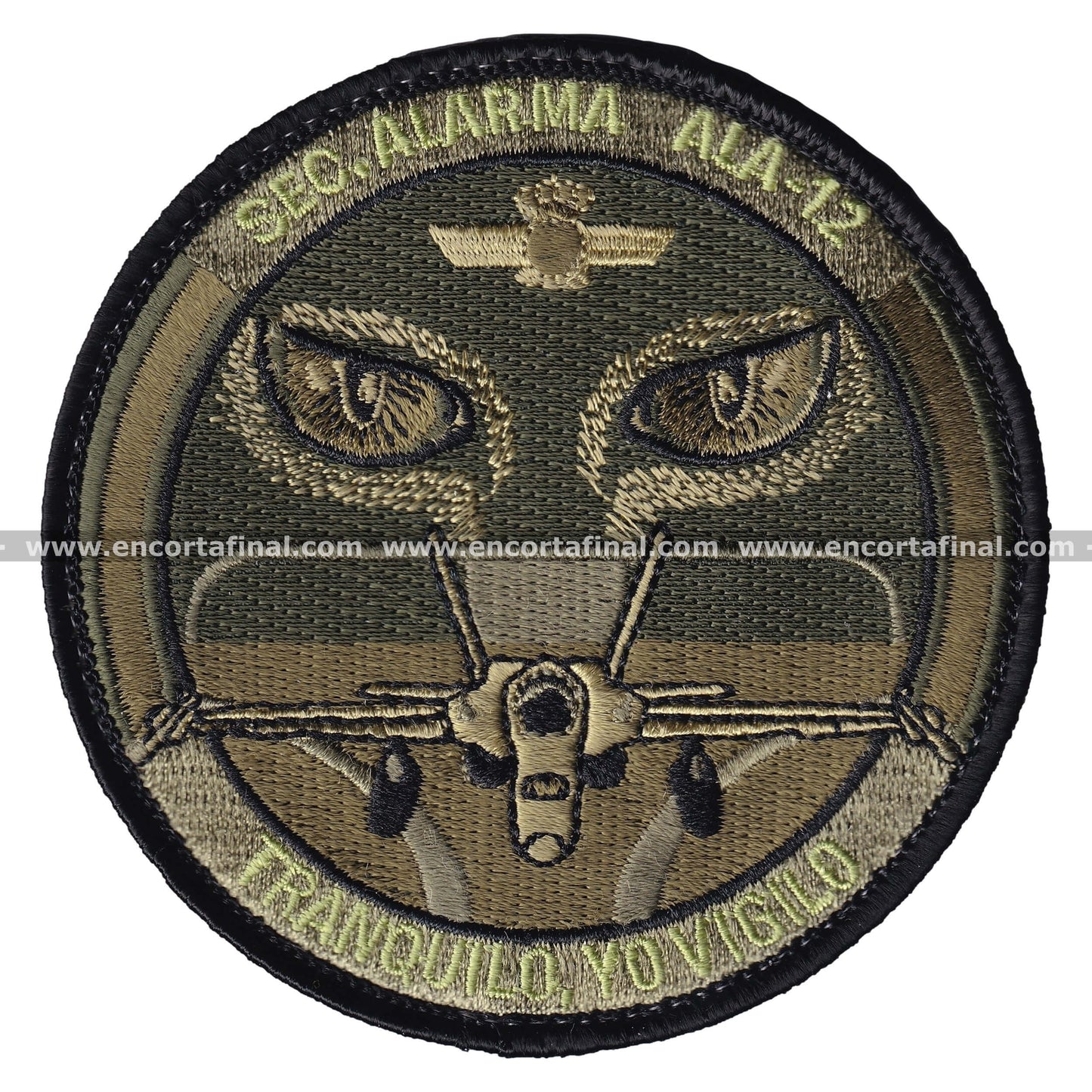 12th Wing Patch - Alarm Sec. - Keep Calm I'm Watching - McDonell Douglas EF-18 Hornet