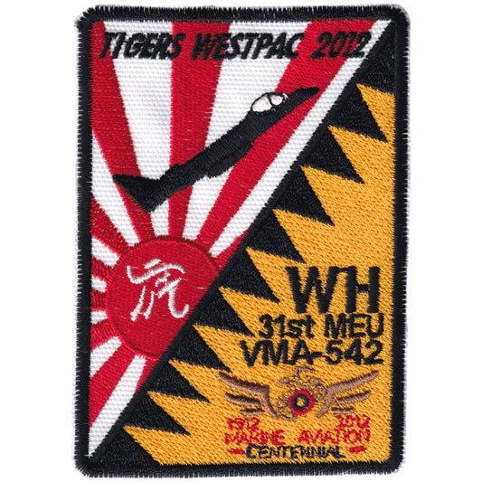 Parche United States Marine Corps - VMA-542 "Tigers" - Tigers Westpac 2012- McDonnell Douglas AV-8B Harrier II