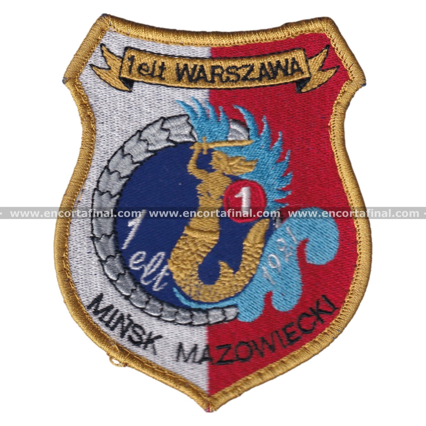 Parche Polish Air Force - 1st Tactical Squadron - 1elt WARSZAWA - Mikoyan MiG-29