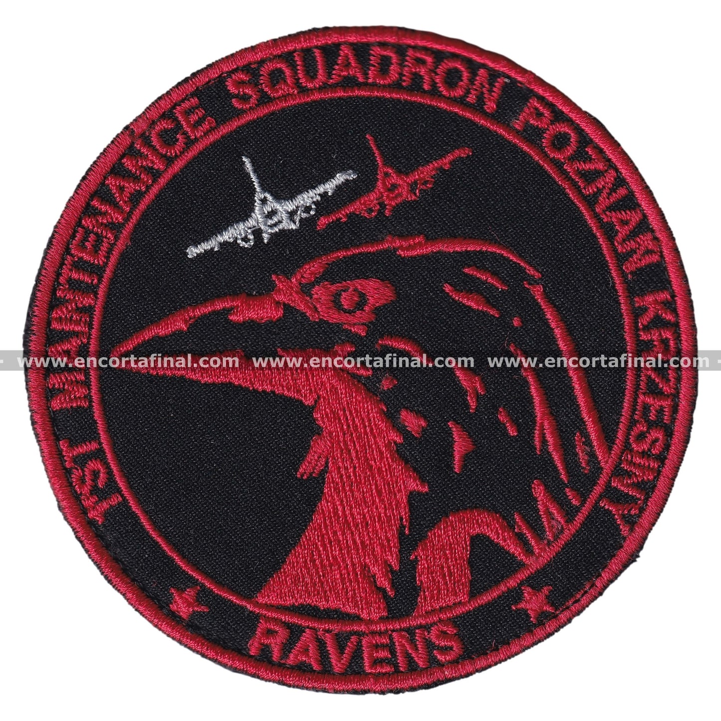 Parche Polish Air Force - 1st Maintenance Squadron Poznan Krzesiny - Ravens