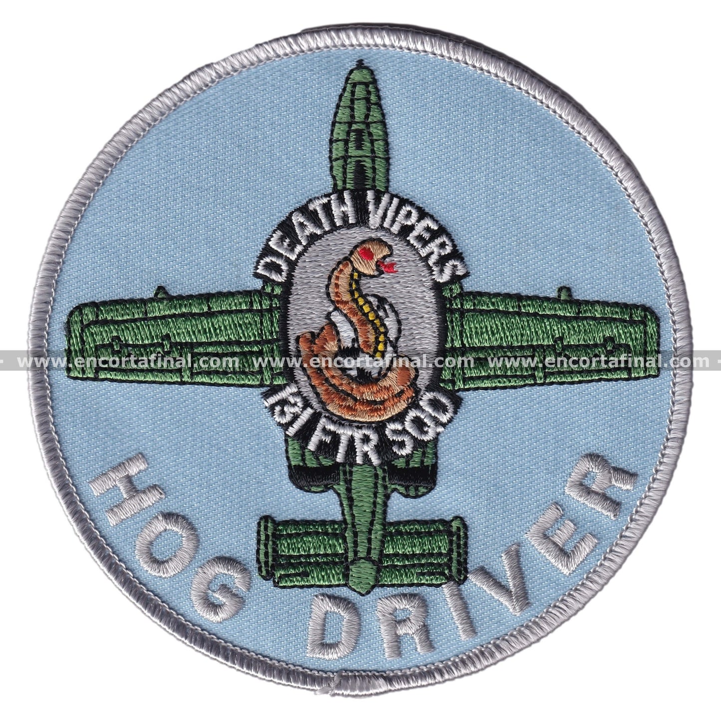 United States Air Force Patch - Death Vipers - 131 FTR Sqn - Hog Driver