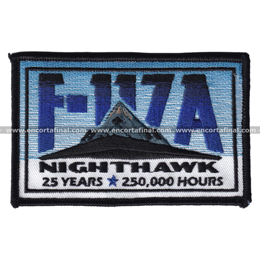 United States Patch - F-117A Nighthawk - 25 Years - 250000 Hours