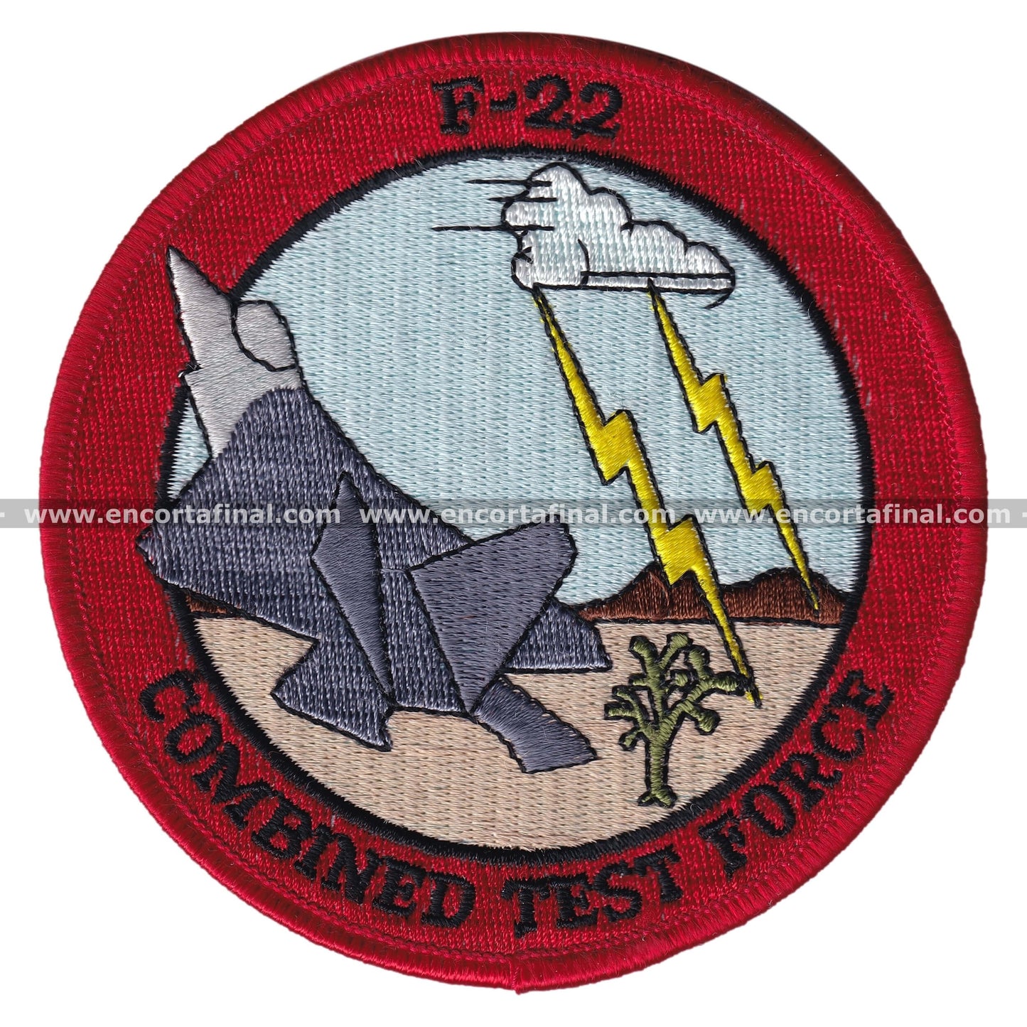 United States Air Forces Patch - Combined Test Force Lockheed Martin F-22 Raptor