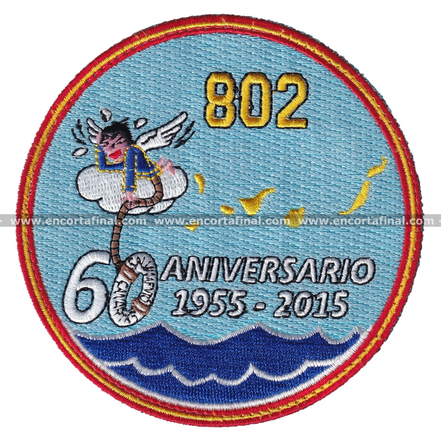 Parche 802 Escuadrón De Fuerzas Aereas - 60 Aniversario 1955 - 2015