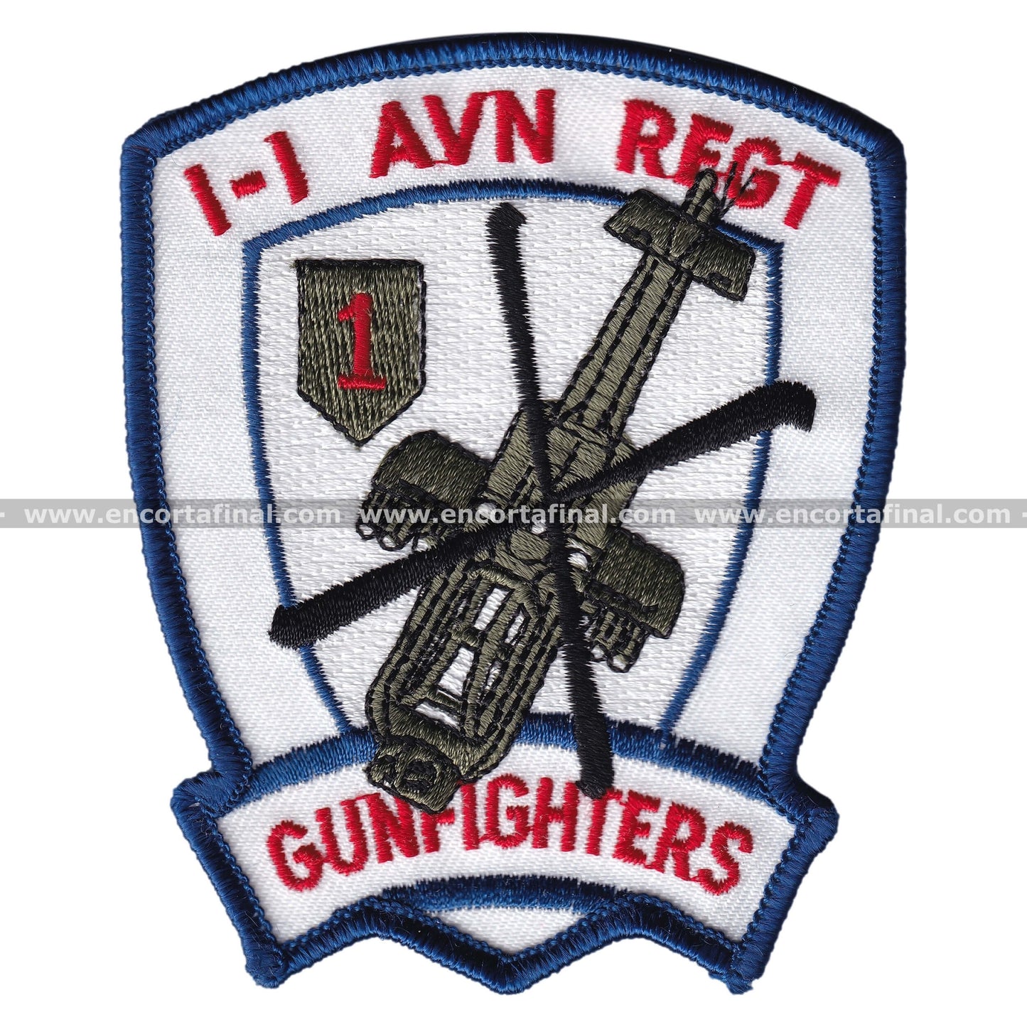 United States Army Patch - 1-1 Aviation - Gunfighters Patch