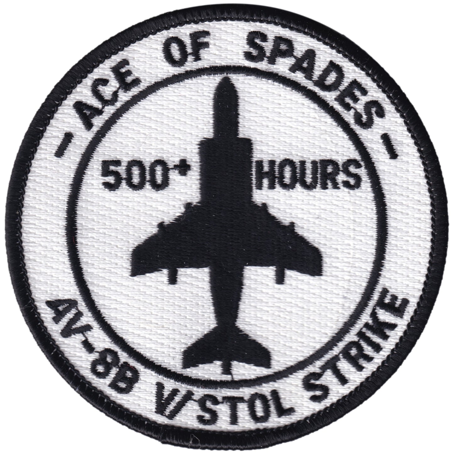 Parche United States Marine Corps - VMA-231 - Ace Of Spades - 500 Hours - McDonnell Douglas AV-8B Harrier II