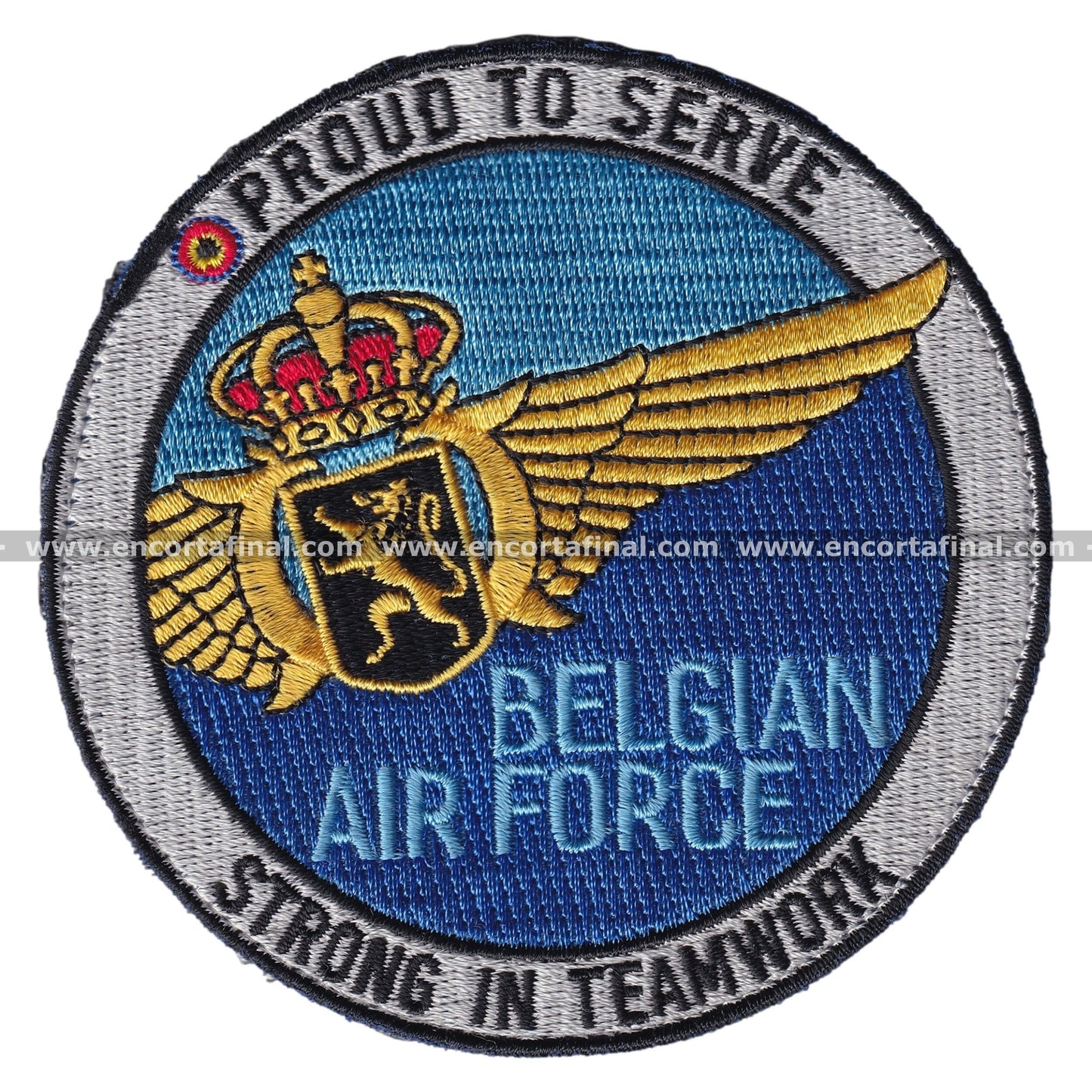 Parche Belgian Air Force - Proud To Serve