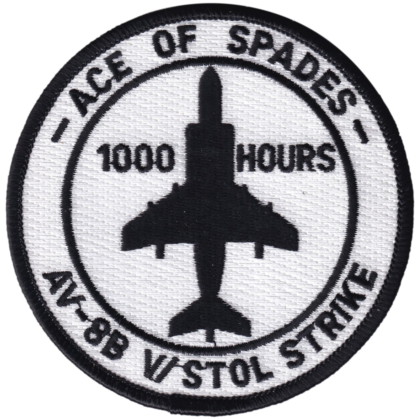 Parche United States Marine Corps - VMA-231 - Ace Of Spades - 1000 Hours - McDonnell Douglas AV-8B Harrier II