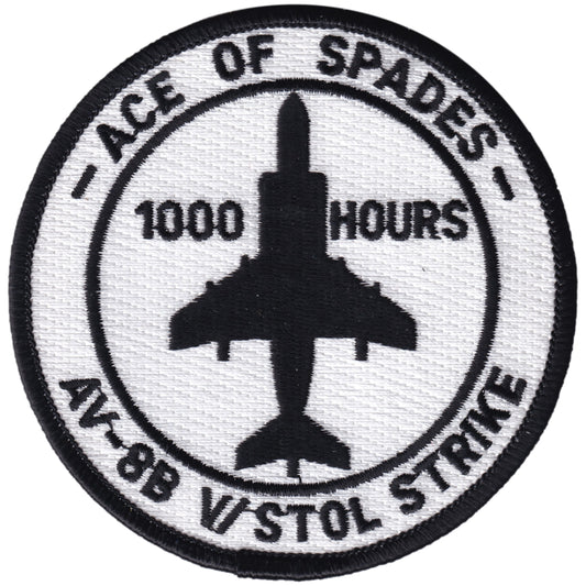 Parche United States Marine Corps - VMA-231 - Ace Of Spades - 1000 Hours - McDonnell Douglas AV-8B Harrier II