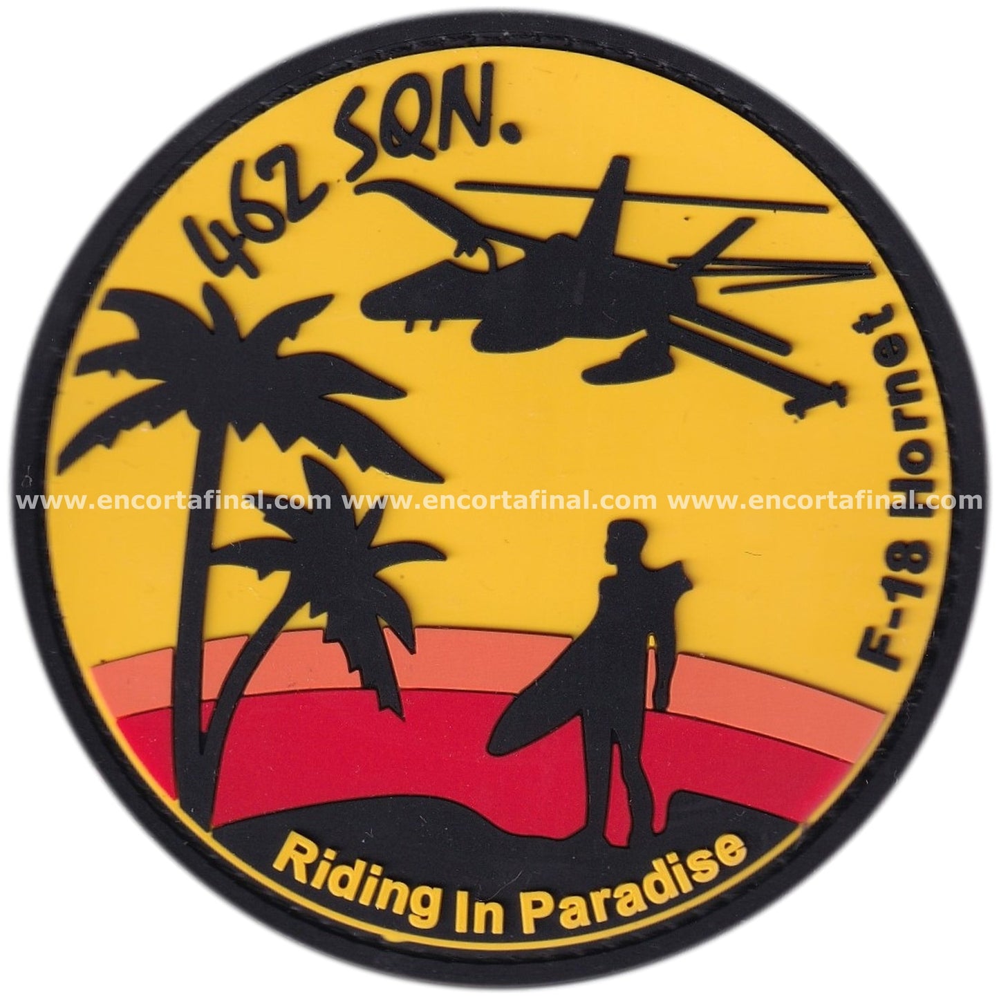 Parche Ala 46 - 462 Escuadron - Riding In Paradise - McDonnell Douglas EF-18 Hornet