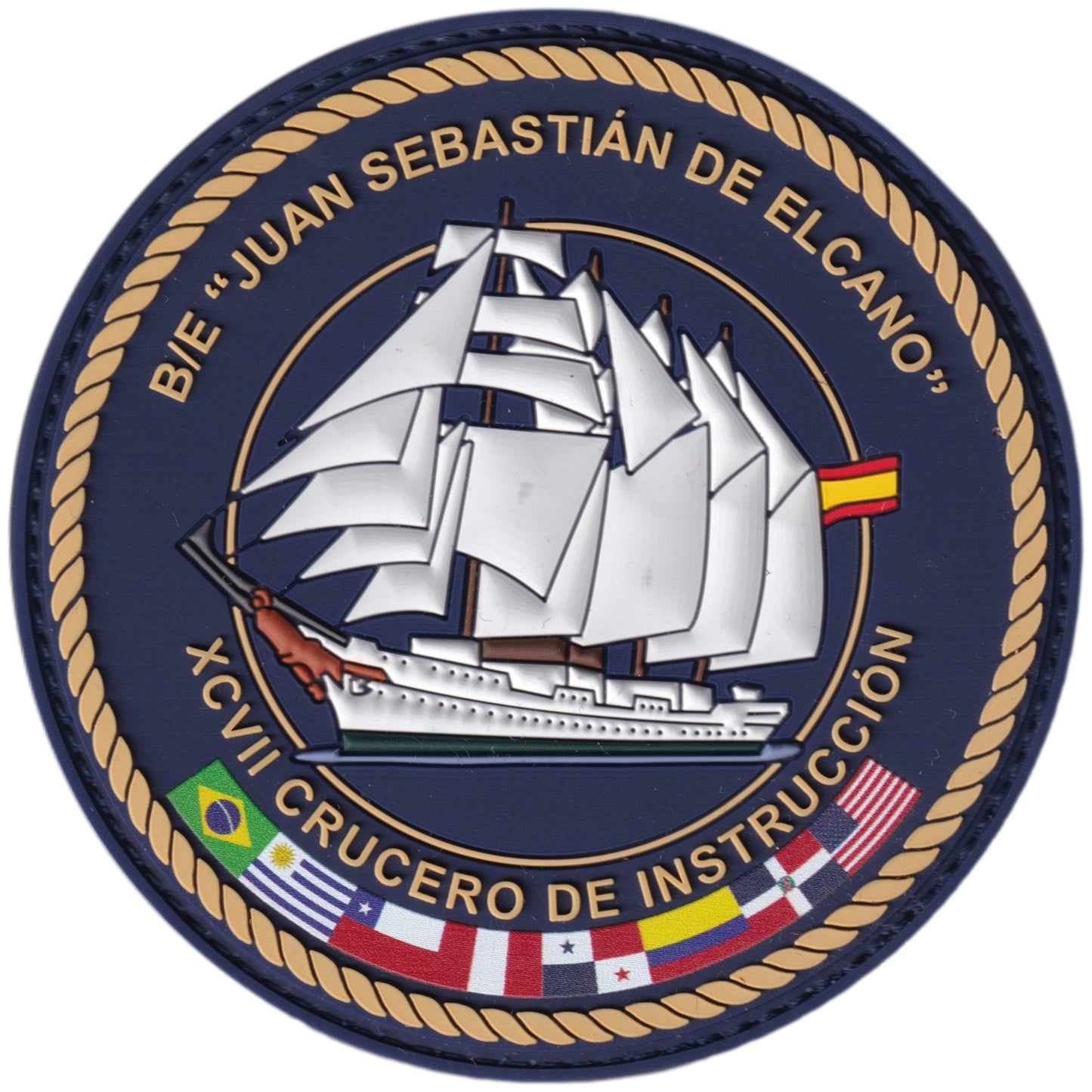 Parche Juan Sebastián Elcano - XCVII Crucero de Instrucción