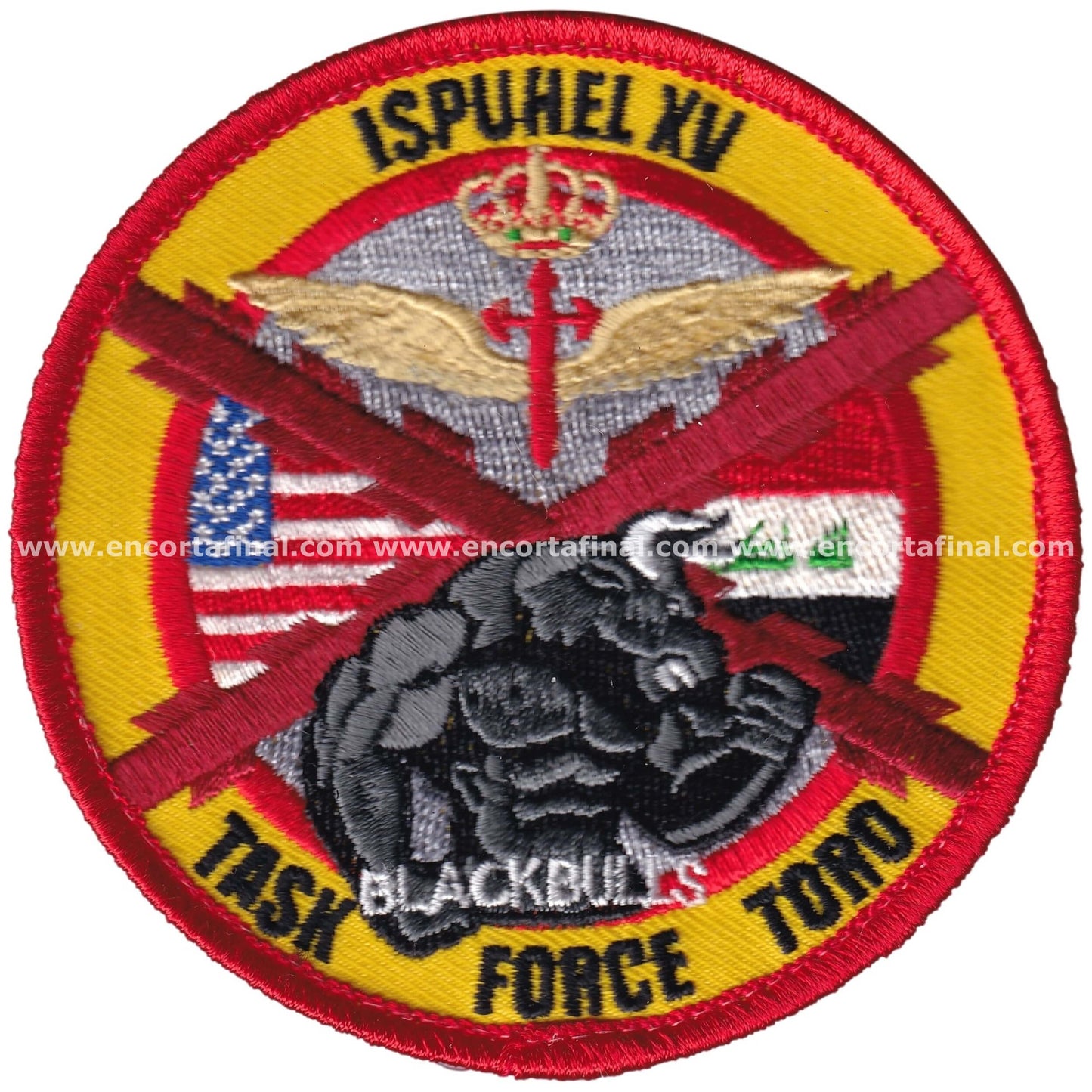 Army Patch - Task Force Toro "Black Bulls" - ISPUHEL XV