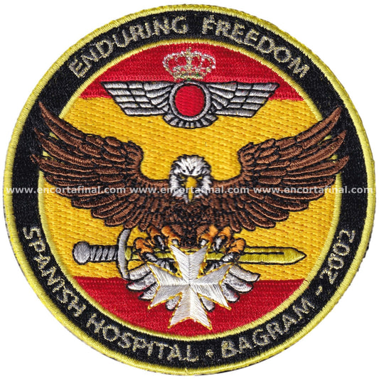 Air Force Patch - Enduring Freedom - Spanish Hospital - Bagram - 2002