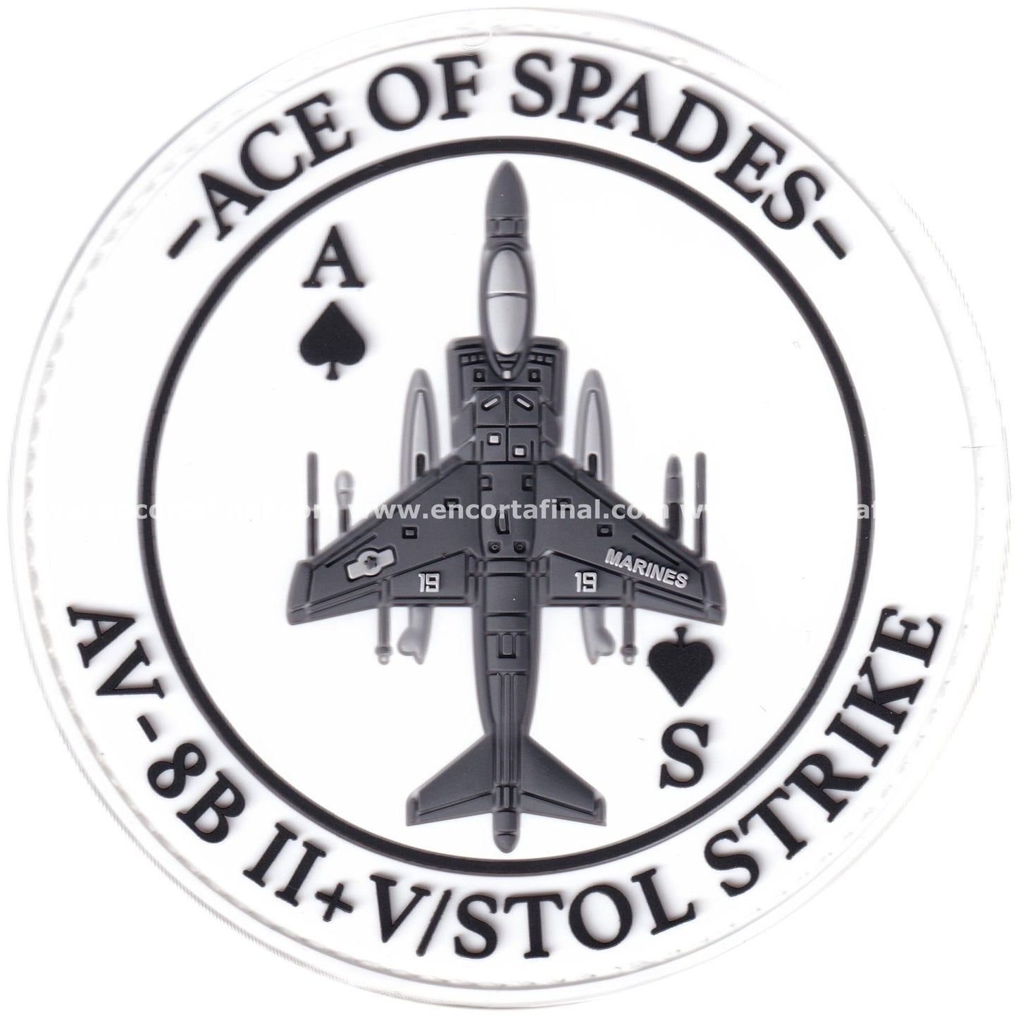 Parche United States Armed Forces - Ace Of Spades - AV-8B II+ V/STOL Strike