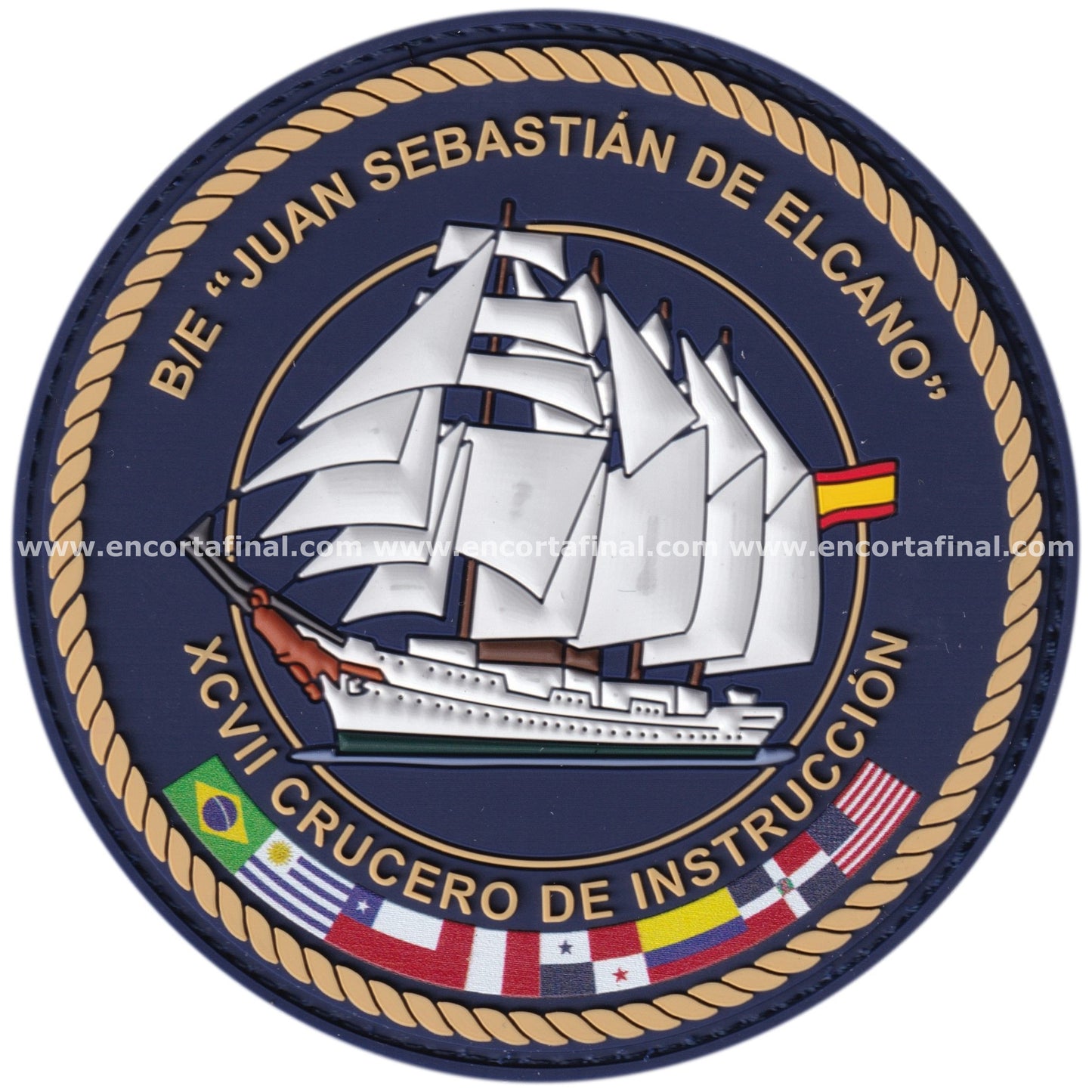 Parche Buque Escuela Juan Sebastian Elcano - XCVII Crucero de Instruccion
