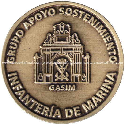 Moneda Infanteria de Marina -  Grupo Apoyo Sostenimiento - Valientes por Tierra y por Mar - 1537