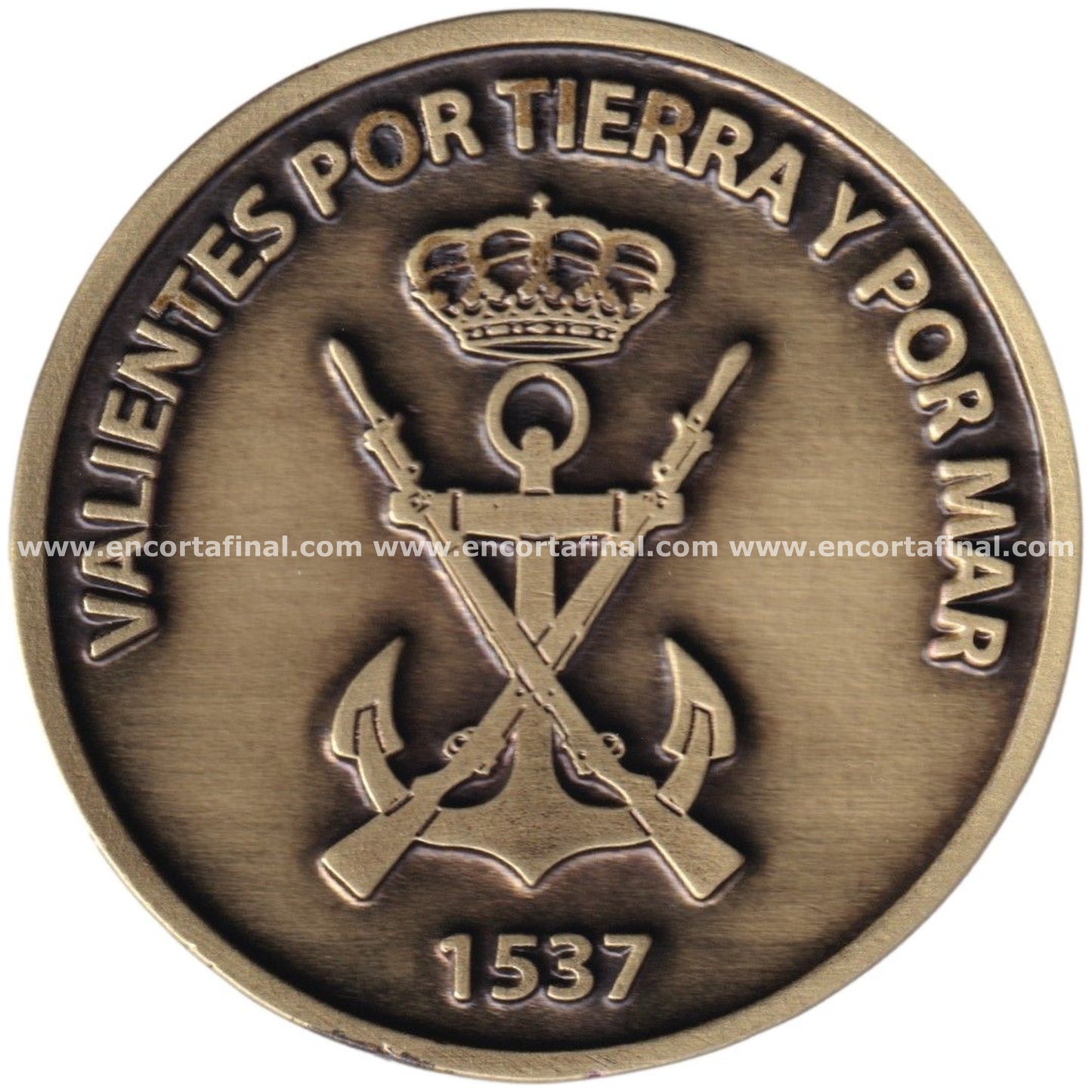 Moneda Infanteria de Marina -  Grupo Apoyo Sostenimiento - Valientes por Tierra y por Mar - 1537