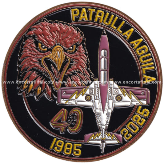 Moneda Novena Escuadrilla x Patrulla Aguila - 40 Aniversario - 1985-2025 - Juntos pero no revueltos