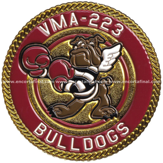 Moneda USMC VMA-223 Bulldogs AV-8B Harrier