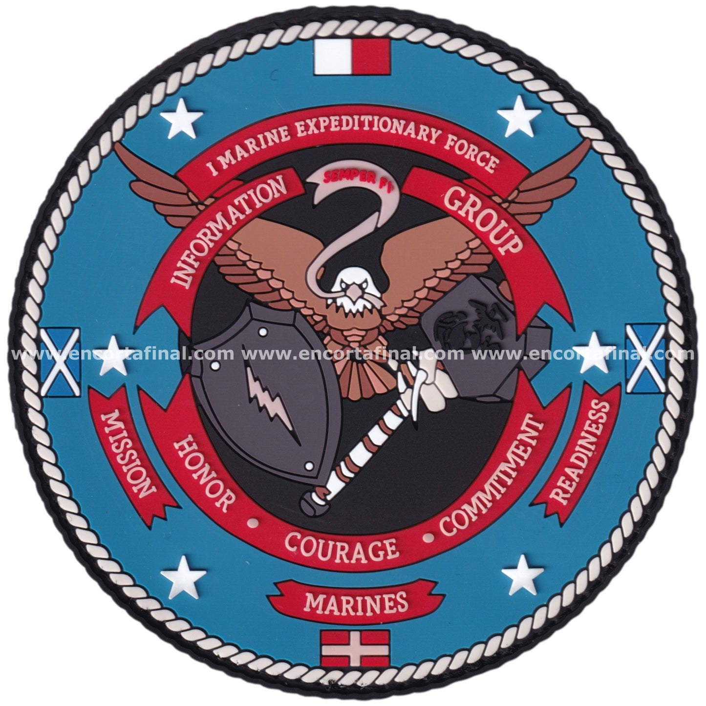 Parche USMC 1st Marine Expeditionary Force MEF Information Group