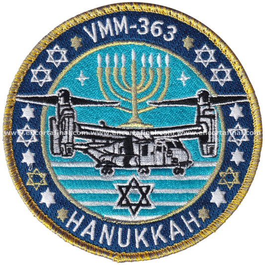 Parche VMM-363 Red Lions V22 Hanukkah