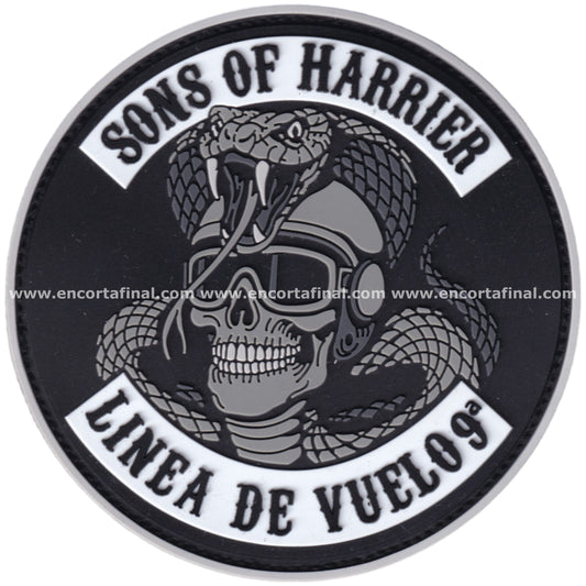 Parche Novena Escuadrilla - McDonnell Douglas AV-8B Harrier II - Sons of Harrier - Linea de Vuelo 9a