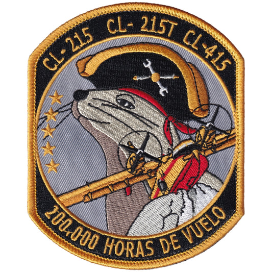 Parche 43 Grupo - CL-215 - CL215T - CL-415 - 200000 Horas de vuelo - Canadair CL-415 + Iman de regalo