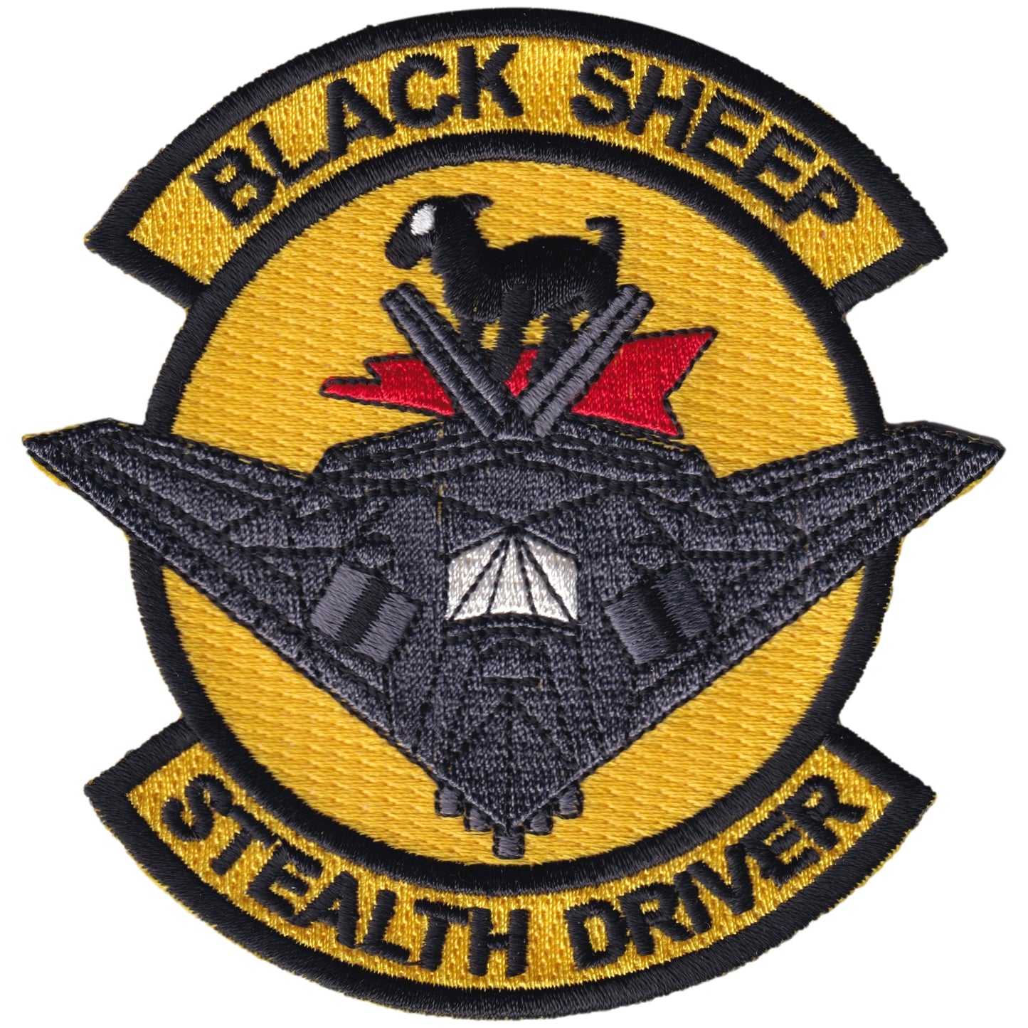 Parche United States Air Force - Black Sheep - Stealth Driver - Lockheed F-117 Nighthawk