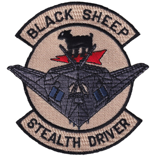 Parche United States Air Force - Black Sheep - Stealth Driver - Lockheed F-117 Nighthawk