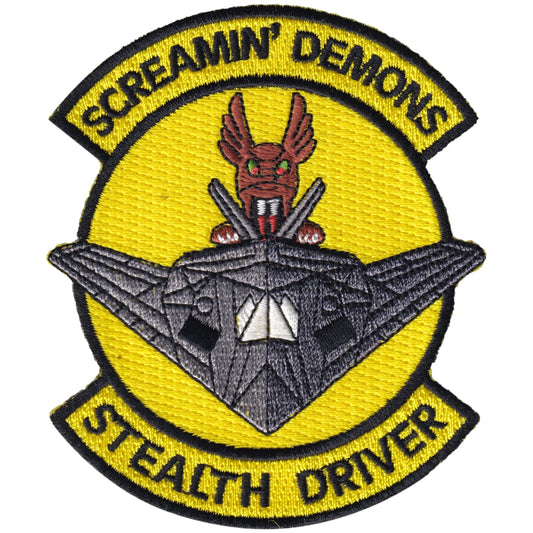 Parche United States Air Force - Screamin' Demons - Sealth Driver - Lockheed F-117 Nighthawk
